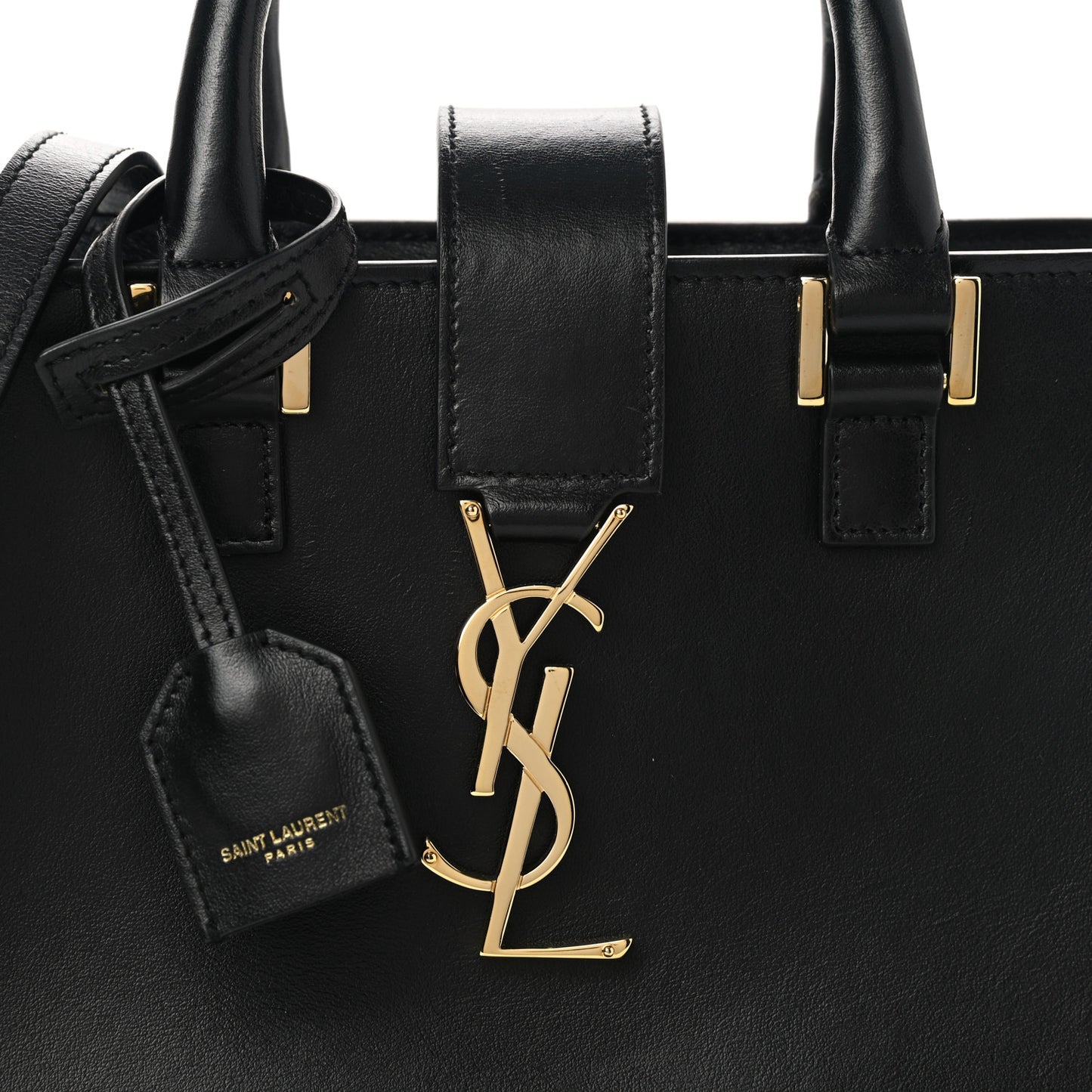 Calfskin Monogram Baby Cabas Black