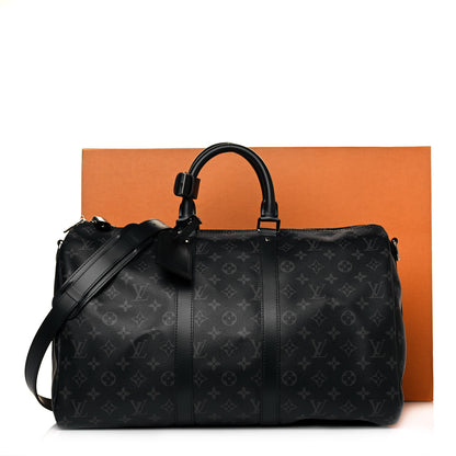 Louis Vuitton Monogram Eclipse Keepall Bandouliere 45 14 of 14