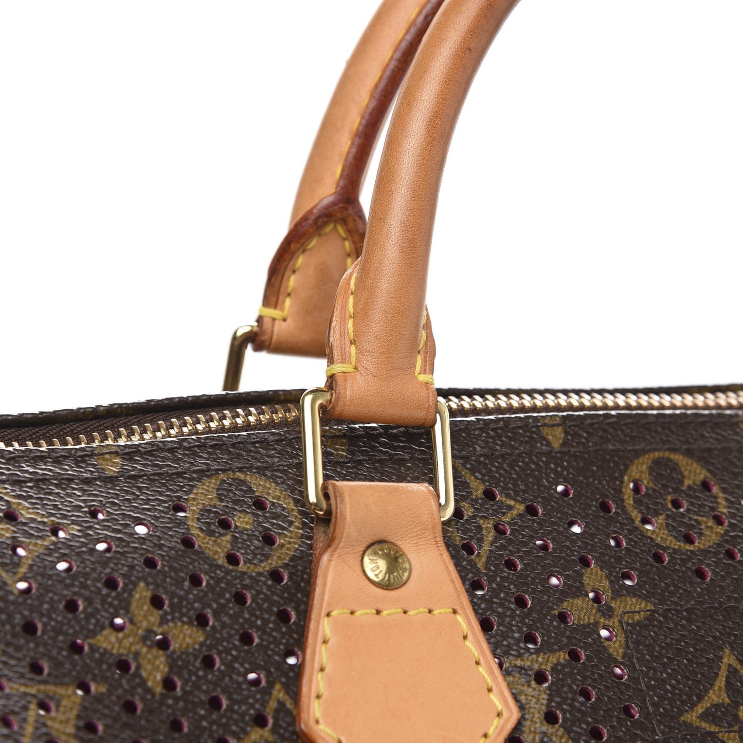 Monogram Perforated Speedy 30 Fuchsia