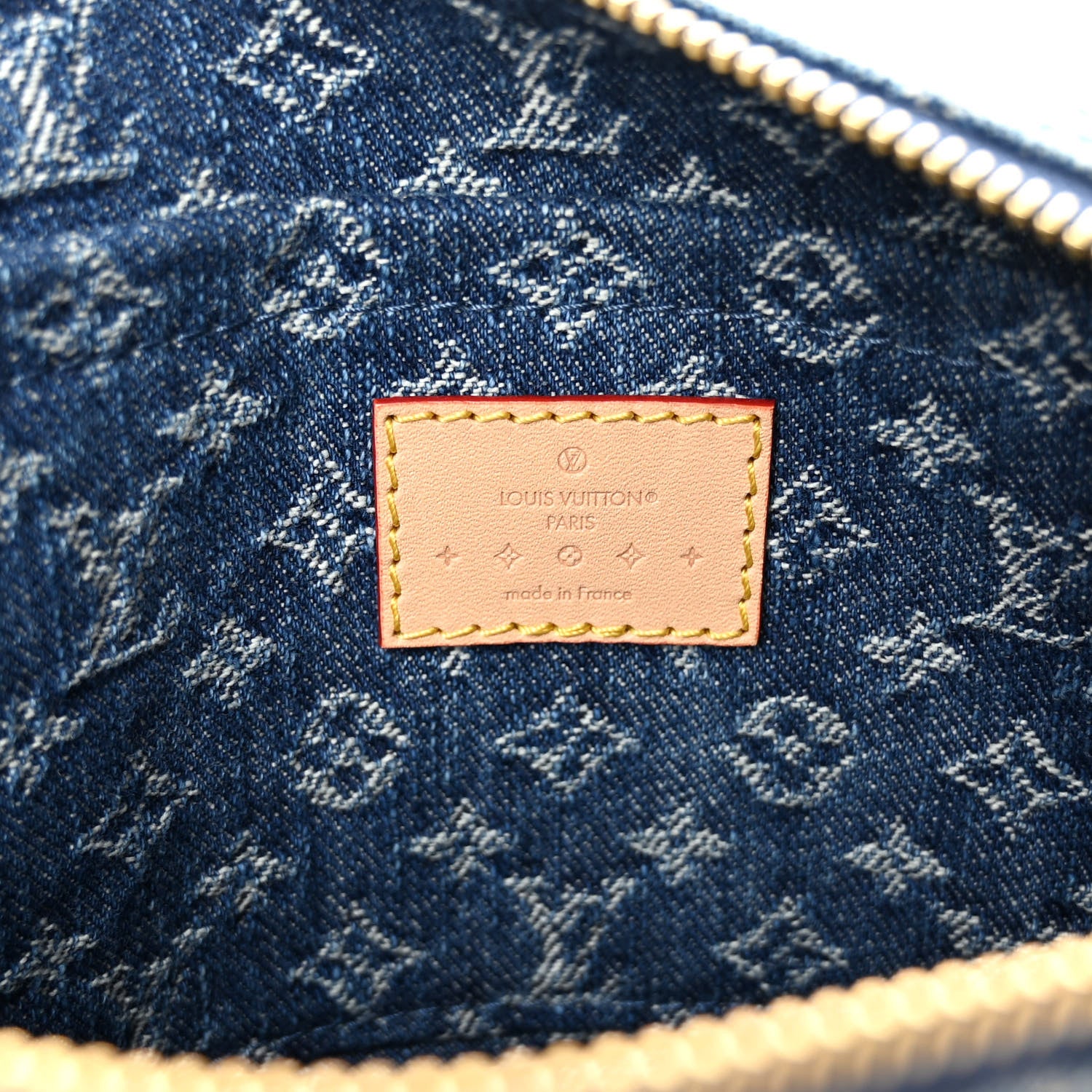 Louis Vuitton Monogram Denim Papillon Denim Blue 6 of 9