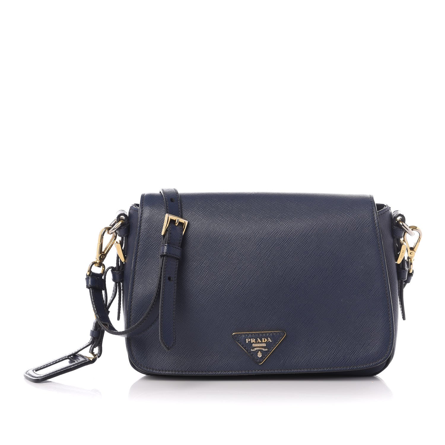 Prada Saffiano Crossbody Bag Bleuette 1 of 10