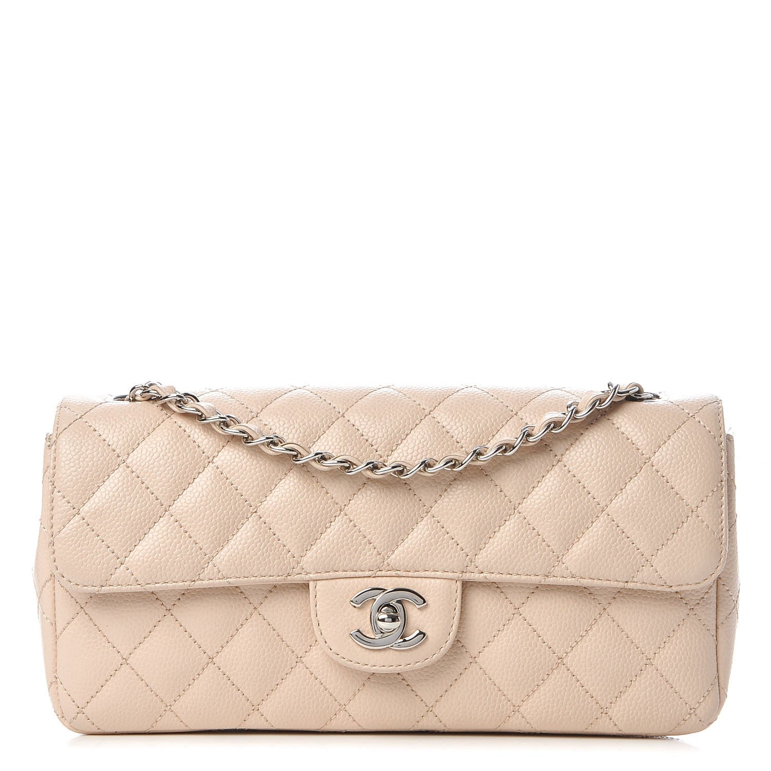 Chanel Caviar Quilted East West Flap Beige Clair 1 of 7