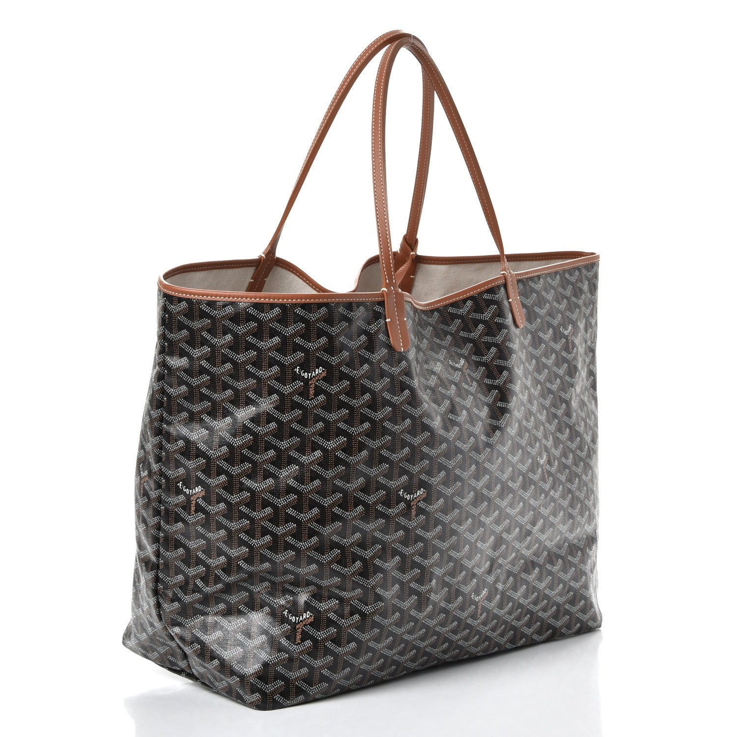 Goyard Goyardine Saint Louis GM Black Gold 4 of 10