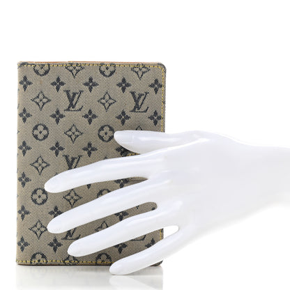 Louis Vuitton Mini Lin Small Ring Agenda Cover Blue 2 of 10
