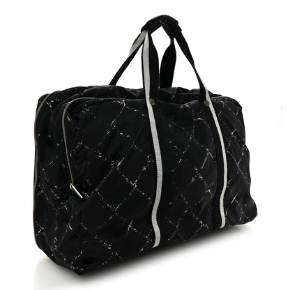 Chanel Nylon Large Travel Duffle Bag Black 2 of 10