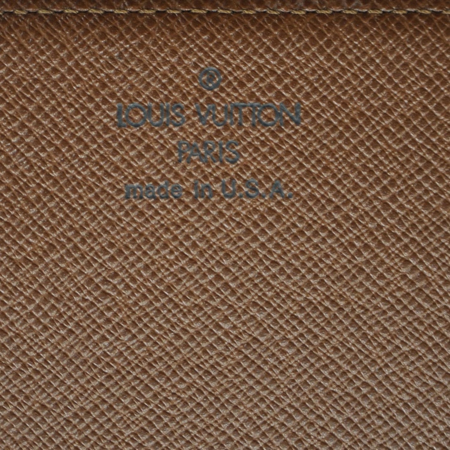 Monogram Simple Checkbook Holder Wallet