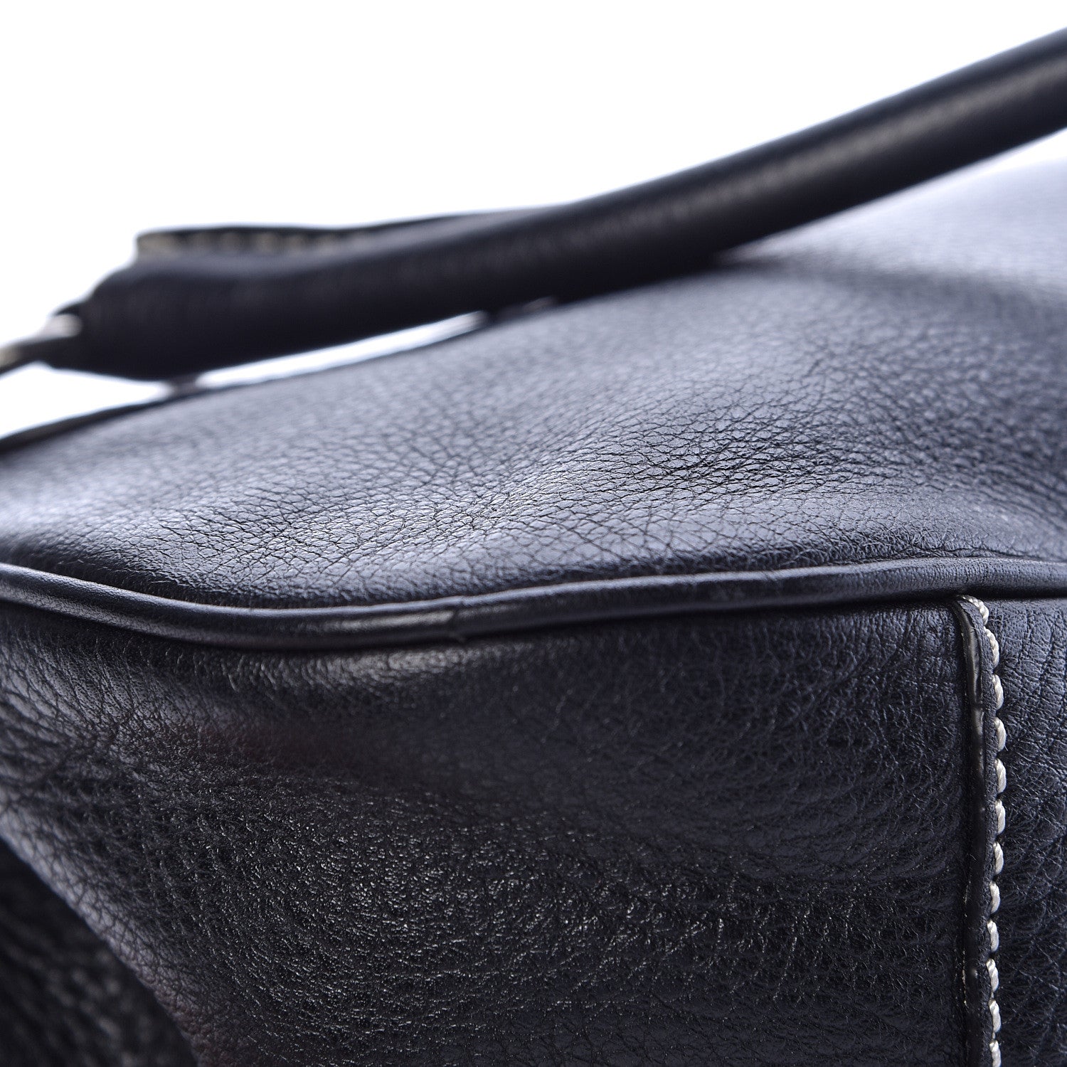 Prada Vitello Daino Box Shoulder Bag Black 13 of 16