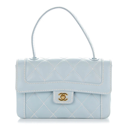 Chanel Lambskin Small Kelly Flap Bag Blue 1 of 8