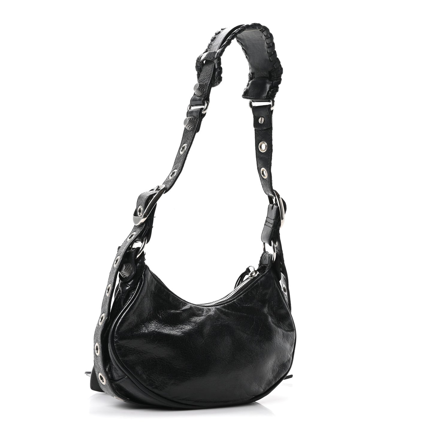 Agneau Arena Le Cagole Shoulder Bag XS Black