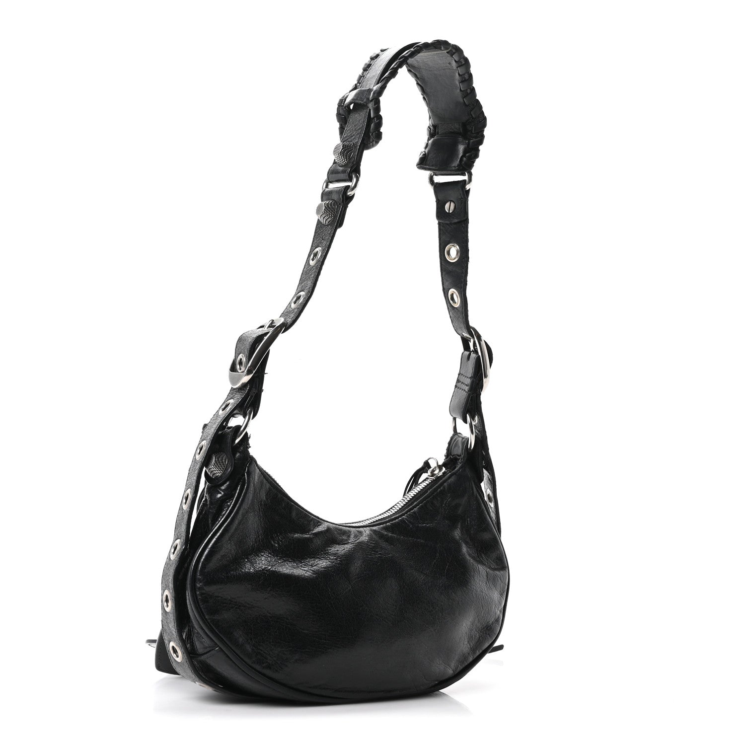 Balenciaga Agneau Arena Le Cagole Shoulder Bag XS Black 4 of 12