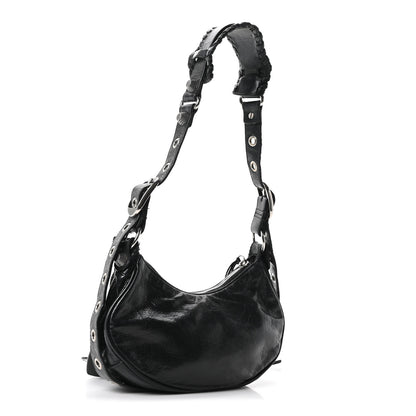 Balenciaga Agneau Arena Le Cagole Shoulder Bag XS Black 4 of 12