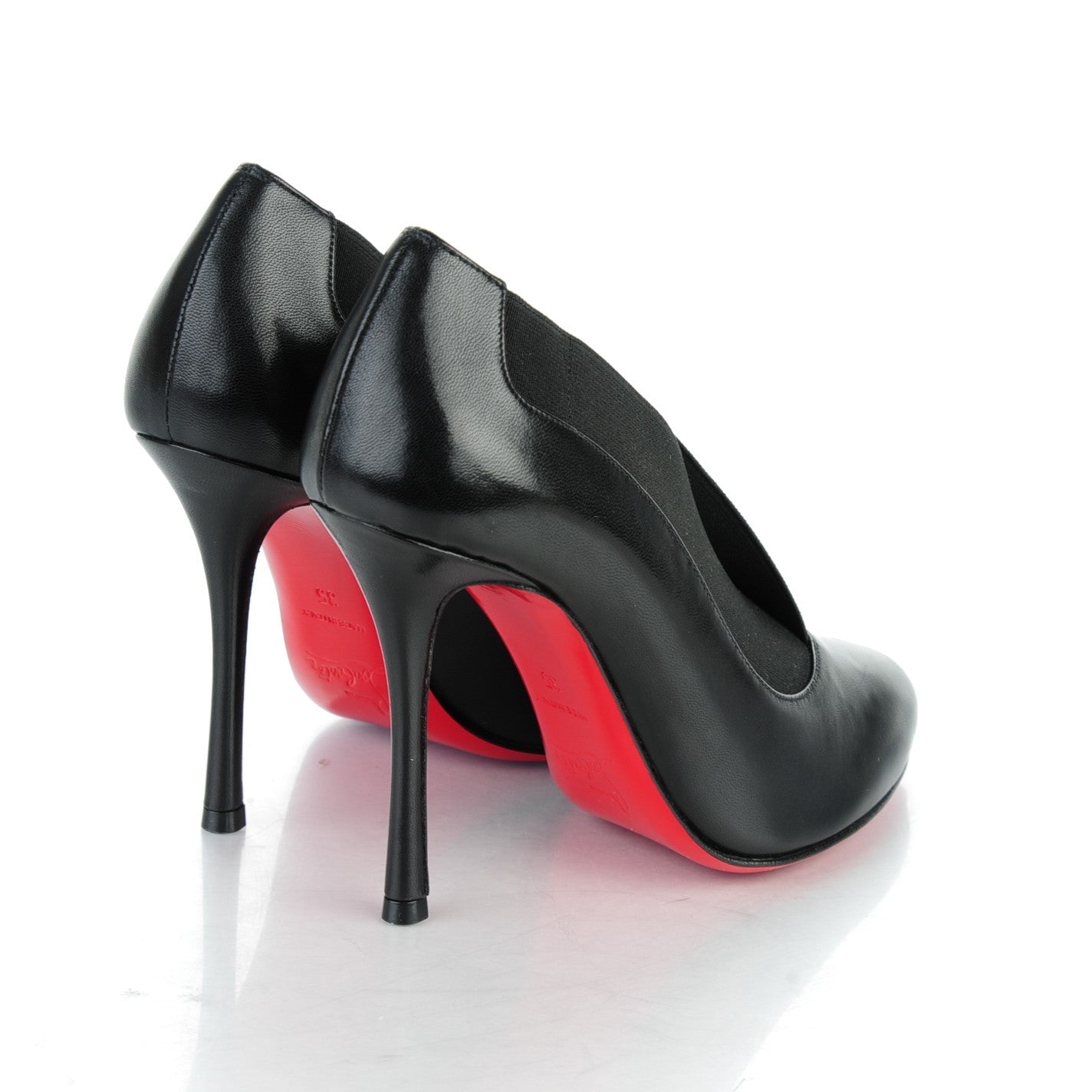 Shiny Nappa Toot Couverte 100 Pumps 35 Black