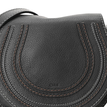 Chloe Calfskin Mini Marcie Round Crossbody Bag Black 8 of 10