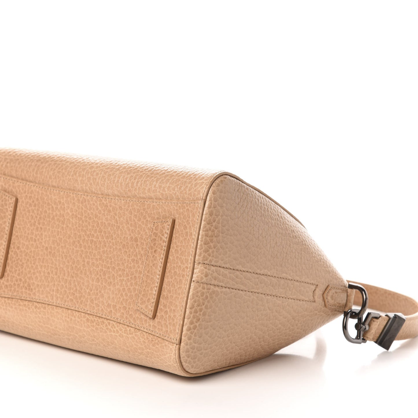 Pebbled Calfskin Small Antigona Light Brown