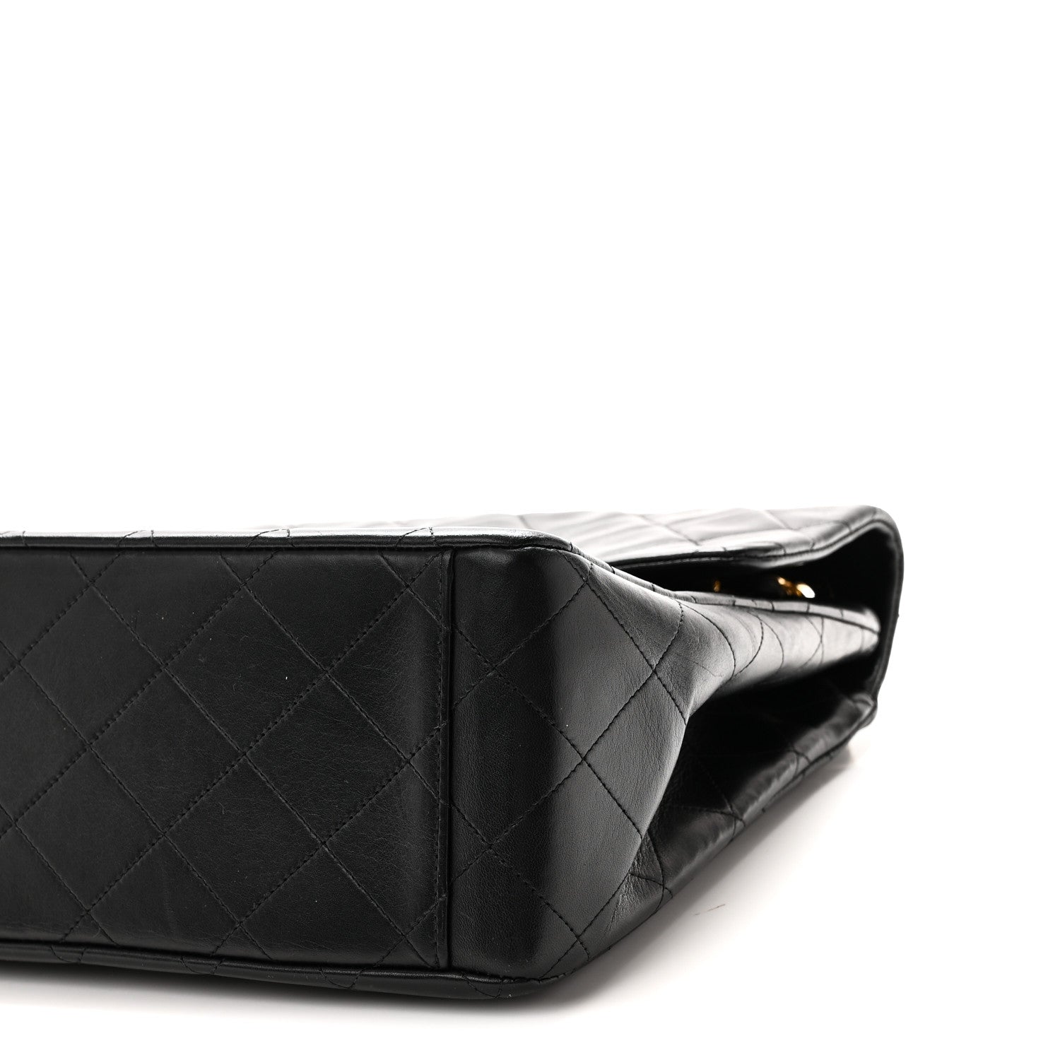 Chanel Lambskin Quilted XL Jumbo Single Flap Black 10 of 10
