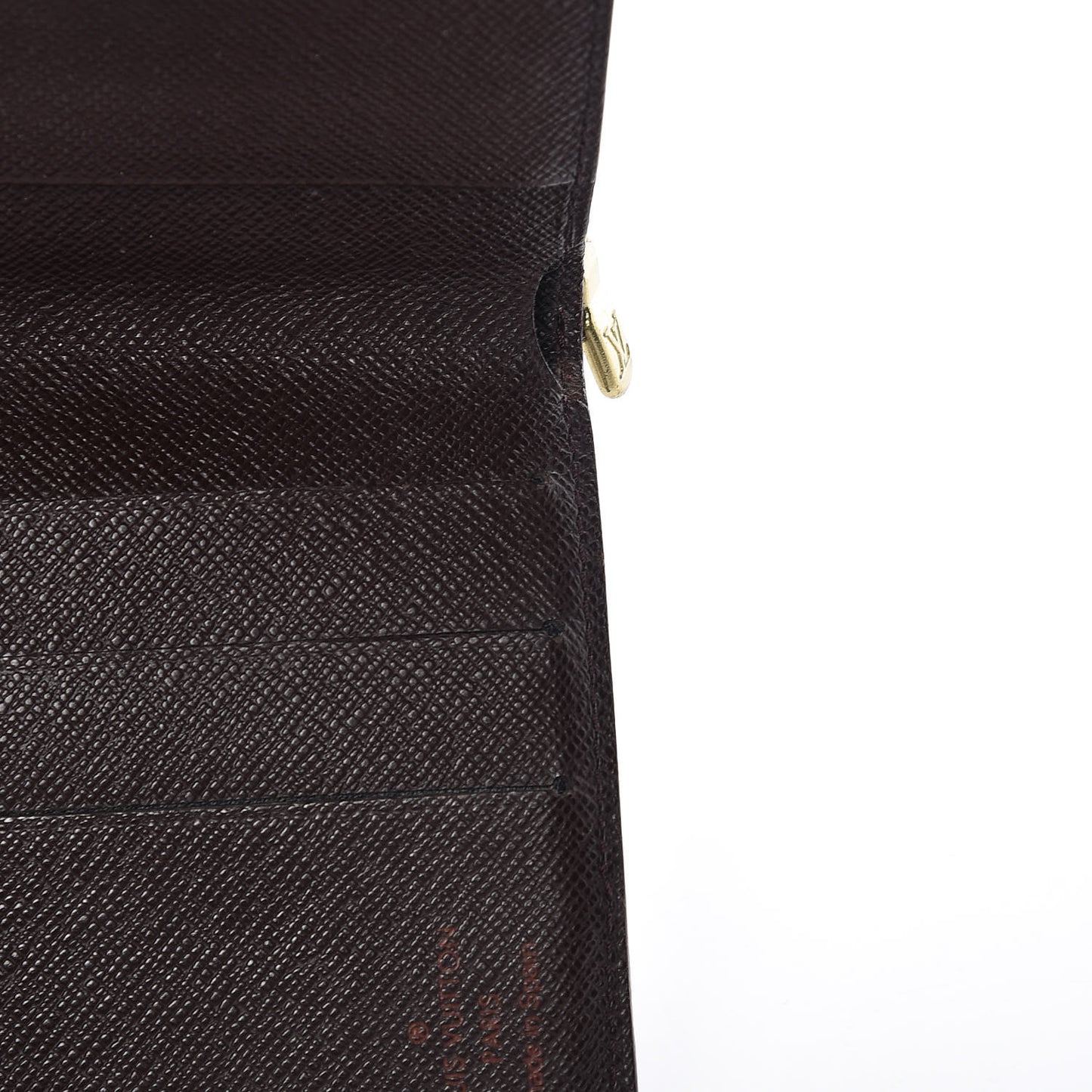 Damier Ebene Zippe Zipped Compact Wallet