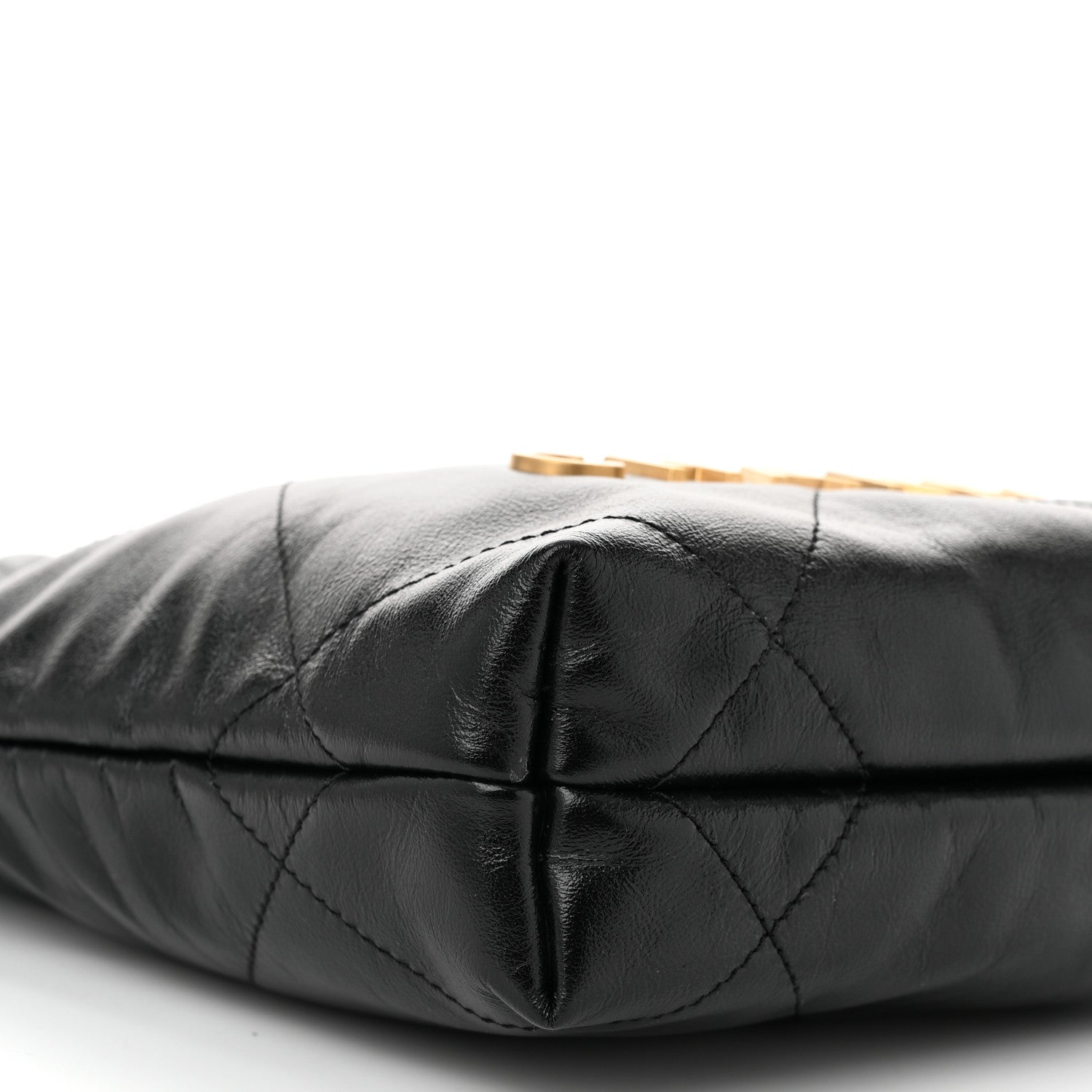 Chanel Shiny Calfskin Quilted Mini Chanel 22 Black 9 of 11