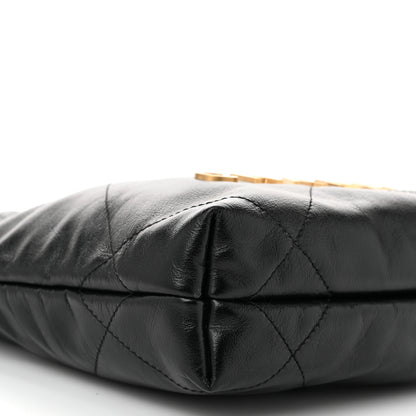 Chanel Shiny Calfskin Quilted Mini Chanel 22 Black 9 of 11
