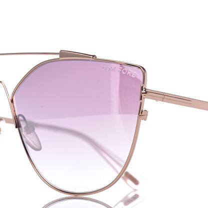 Tom Ford Jacquelyn Aviator Sunglasses TF563 Gold 7 of 8