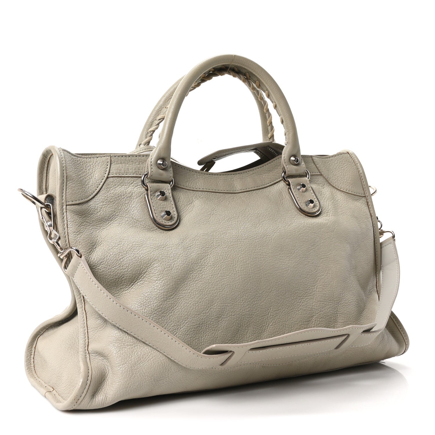 Balenciaga Chevre Gold Metallic Edge Hardware City Gris Glace 4 of 11