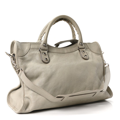 Balenciaga Chevre Gold Metallic Edge Hardware City Gris Glace 4 of 11
