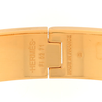 Hermes Enamel Printed Jumping F Narrow Clic Clac H Bracelet GM  Rouge Classique 4 of 5
