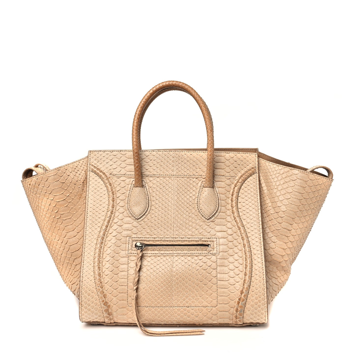 Snakeskin Medium Phantom Luggage Beige