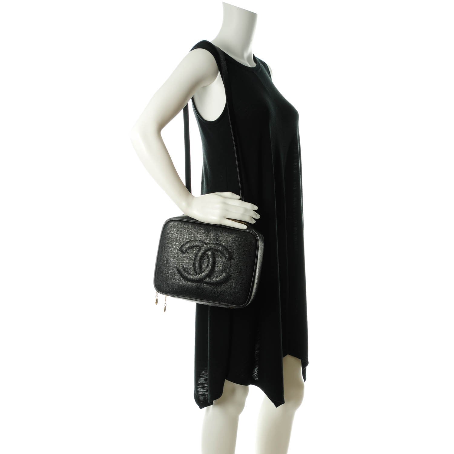 Chanel Caviar Cosmetic Case Black 2 of 8