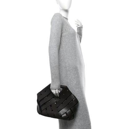 Bottega Veneta Calfskin V Woven Drawstring Tote Dark Brown 2 of 9