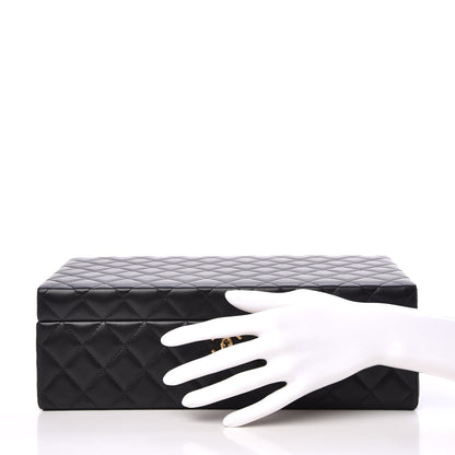 Chanel Lambskin Quilted Jewelry Case Black 2 of 12