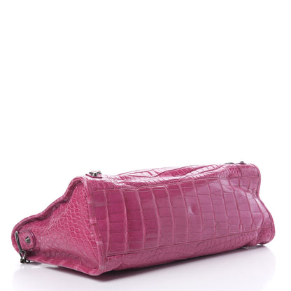Balenciaga Crocodile City Cypress Magenta 5 of 23