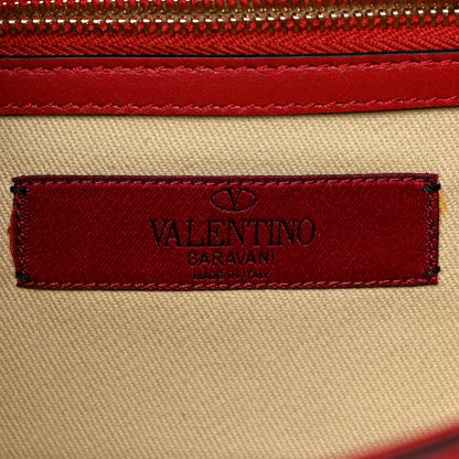 Valentino Garavani Vitello Small Glam Lock Rockstud Flap Red 5 of 12