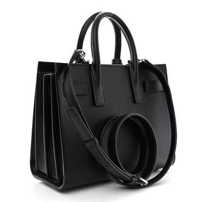 Saint Laurent Grained Calfskin Nano Sac De Jour Black 3 of 11