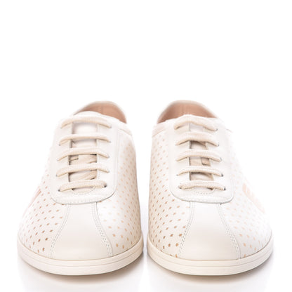 Gucci X SEGA Calfskin GUCCY Stars Womens Falacer Sneakers 41 White 2 of 9