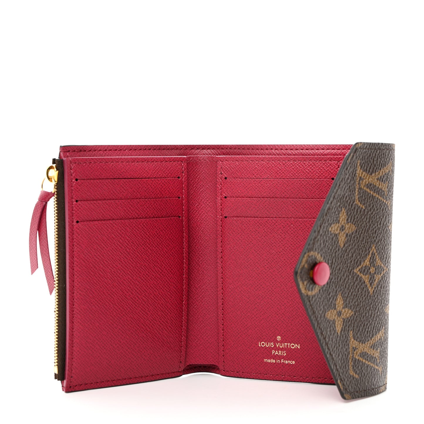 LOUIS VUITTON Monogram Victorine Wallet Fuchsia