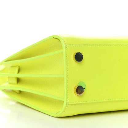 Saint Laurent Calfskin Nano Sac De Jour Neon Yellow 7 of 9