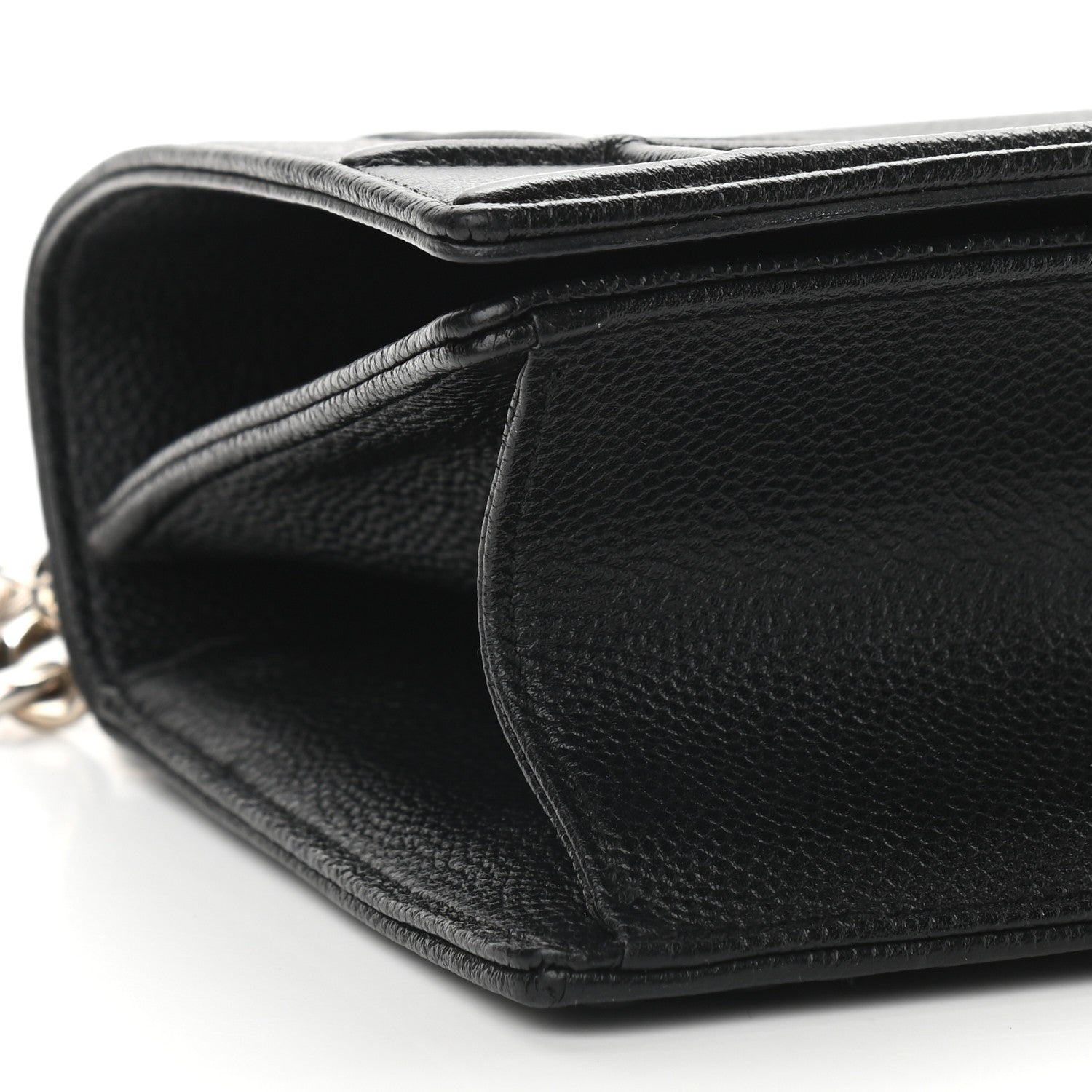 Christian Dior Grained Calfskin Small Diorama Flap Bag Black 7 of 9