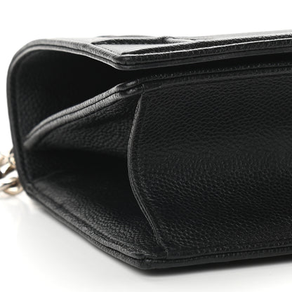 Christian Dior Grained Calfskin Small Diorama Flap Bag Black 7 of 9