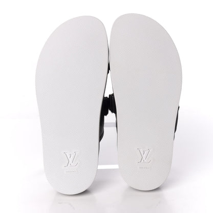 Louis Vuitton Monogram Eclipse Mens Honolulu Mule 9 Black 5 of 10