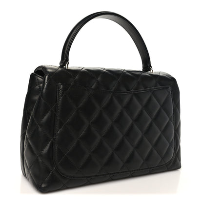 Chanel Lambskin Quilted Medium Kelly Flap Bag Black Black 3 of 10