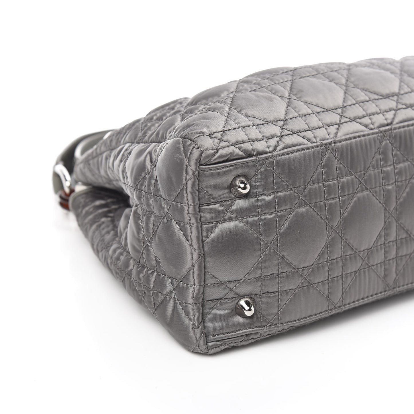 Nylon Cannage Medium Charming Lock Grey