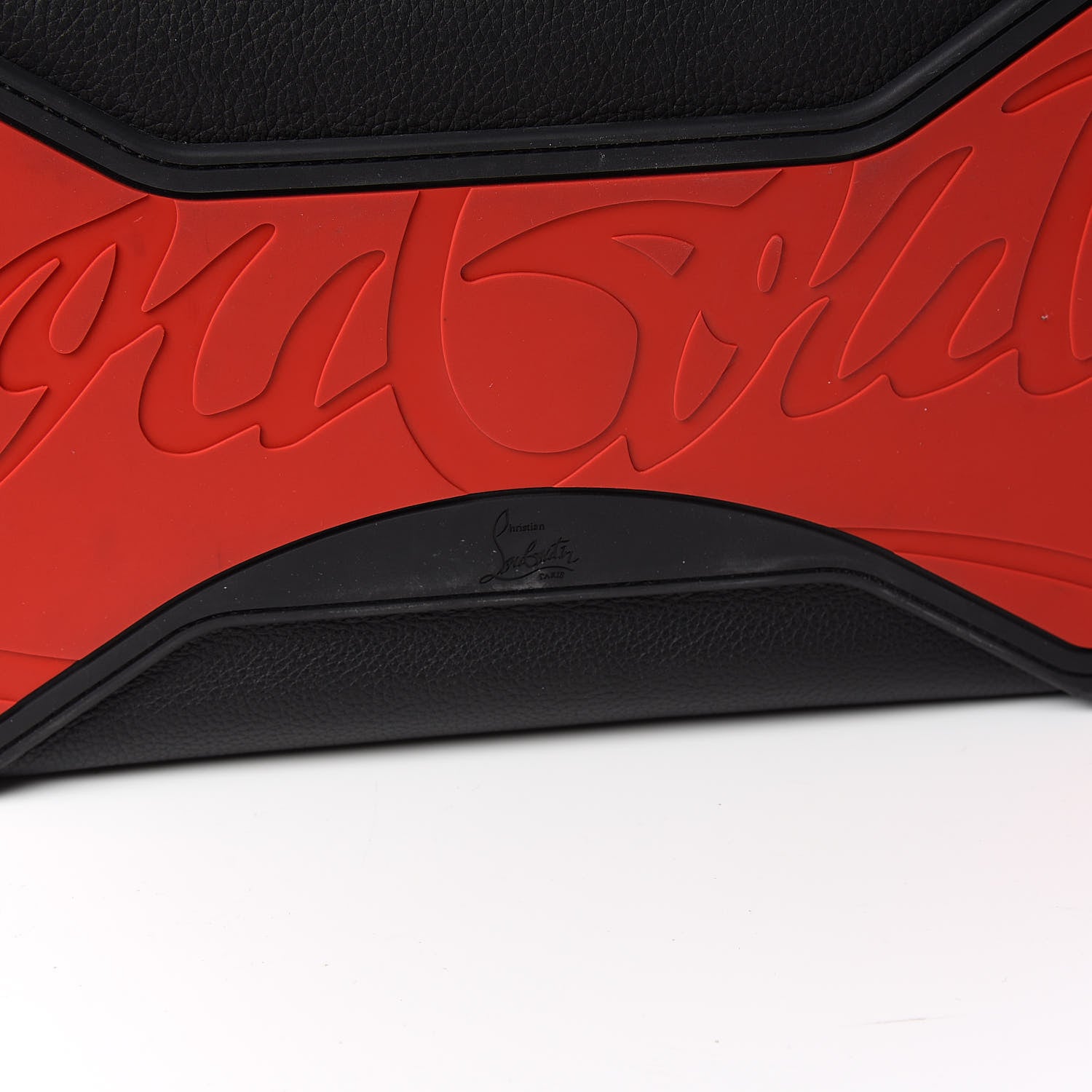 Christian Louboutin Grained Calfskin Studded Duffle Black 9 of 11