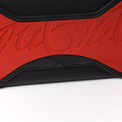 Christian Louboutin Grained Calfskin Studded Duffle Black 9 of 11