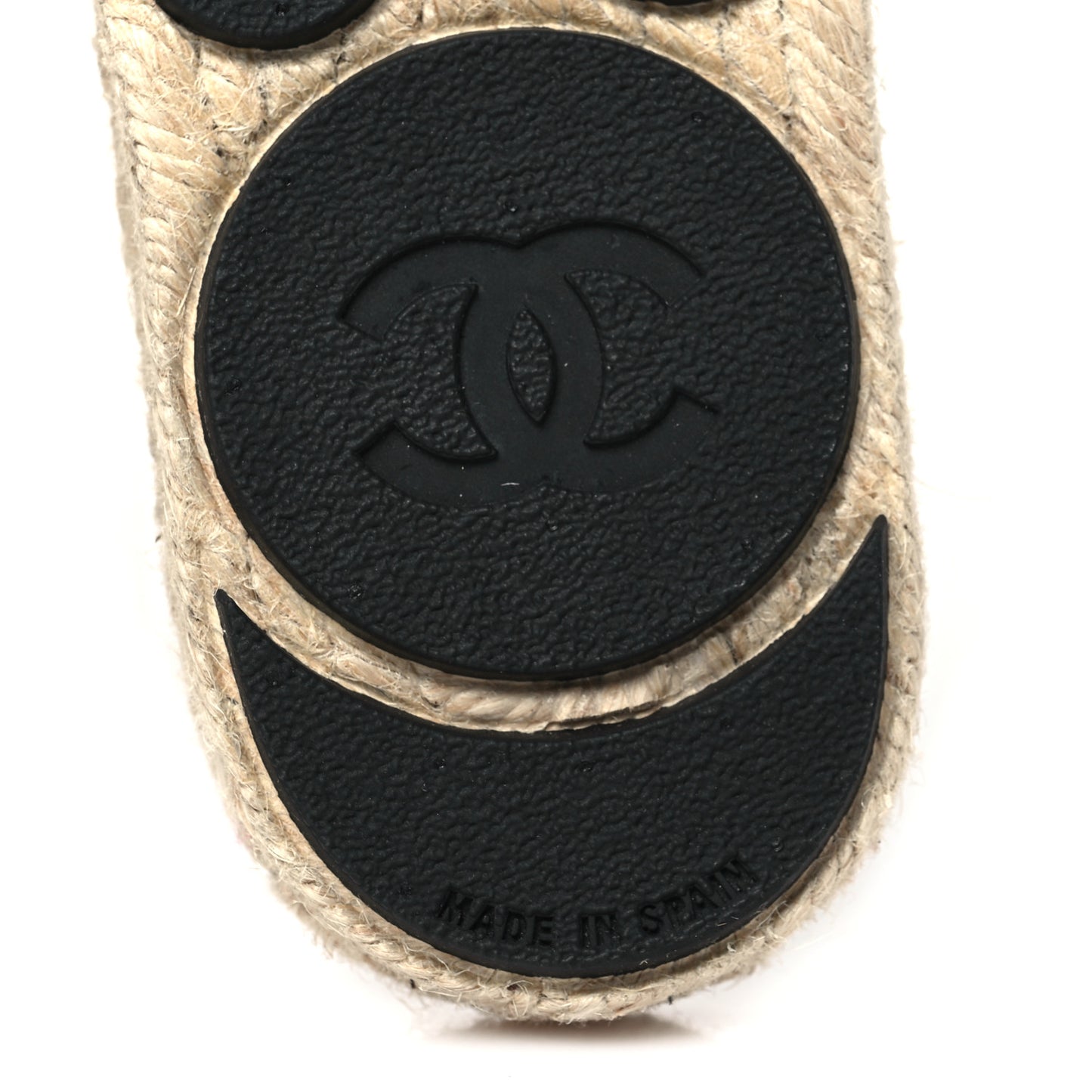 Wool Laminated Lambskin CC Slide Sandals 37 Black Gold