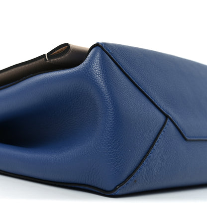 Louis Vuitton Soft Calfskin Lockme II Top Handle Beige Blue 8 of 9