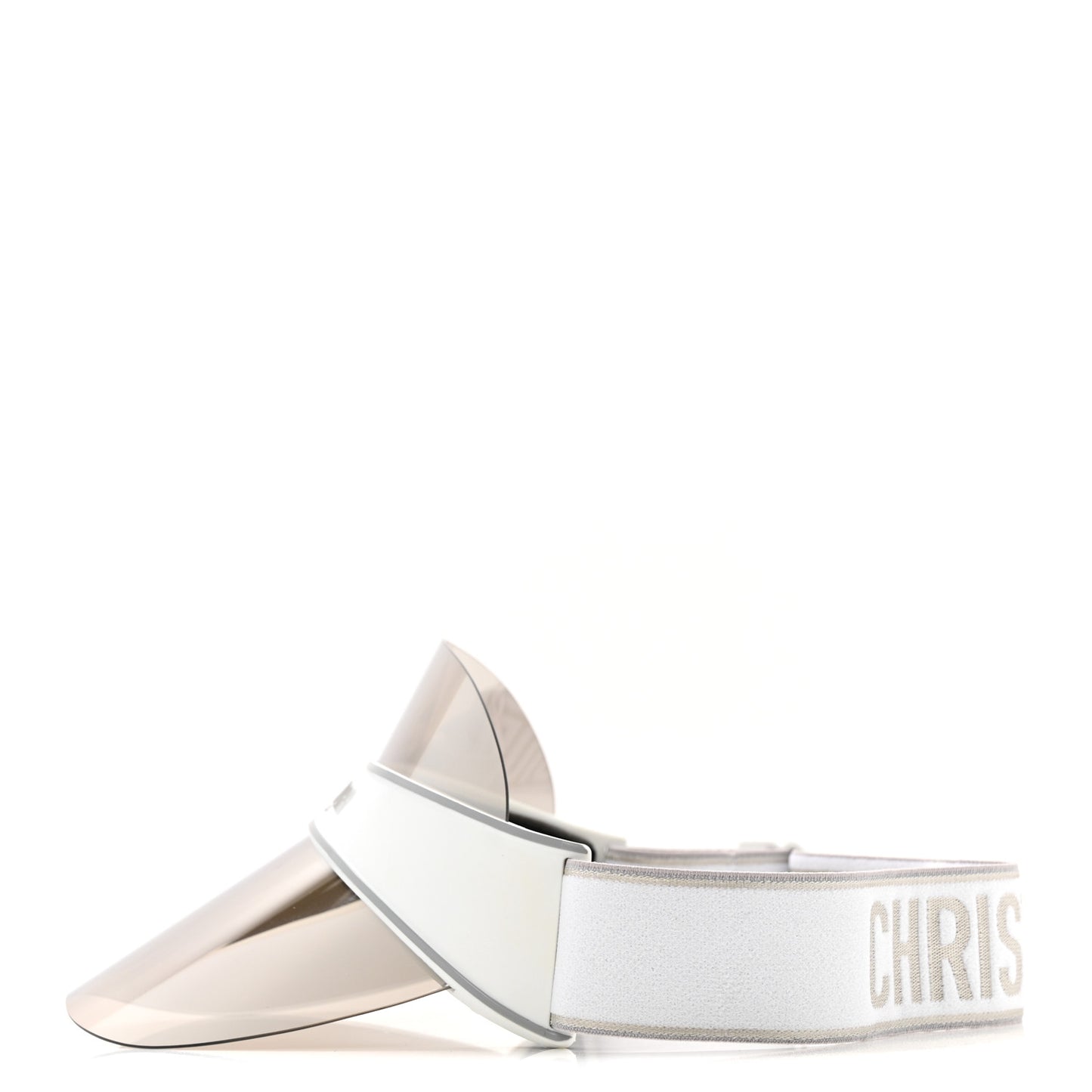 Mirrored DiorClub1 Sun Visor White