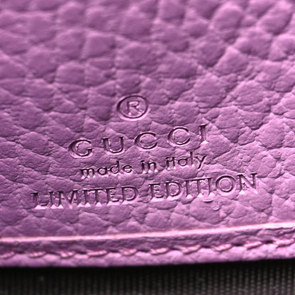Gucci Dollar Calfskin GG Marmont Bosco Zip Around Wallet Malva 6 of 13