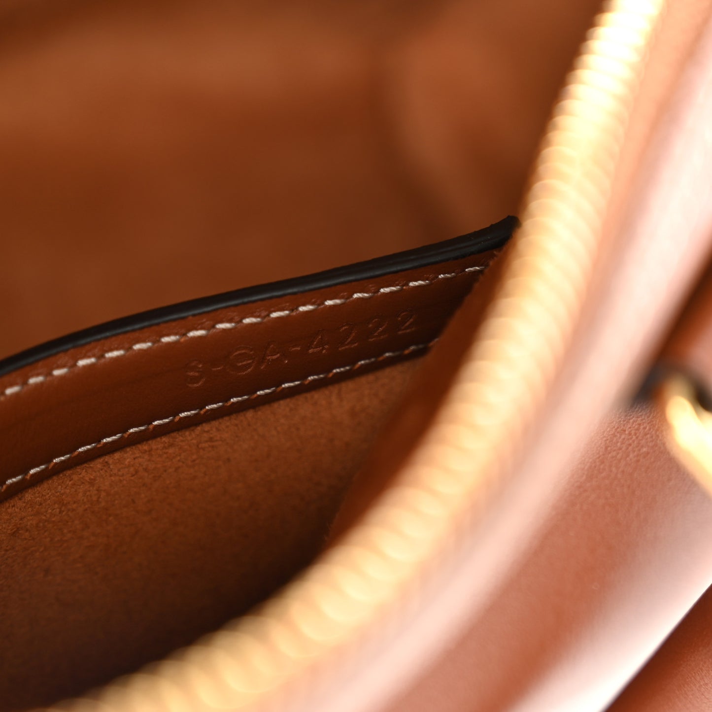 Smooth Calfskin Triomphe Small Boston Bag Tan