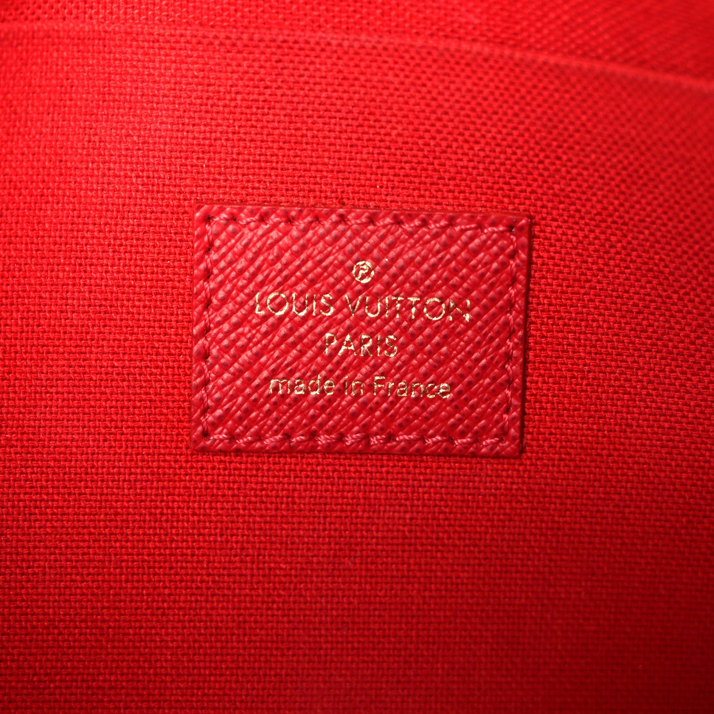 Monogram My LV World Tour Pochette Felicie Chain Wallet Coquelicot