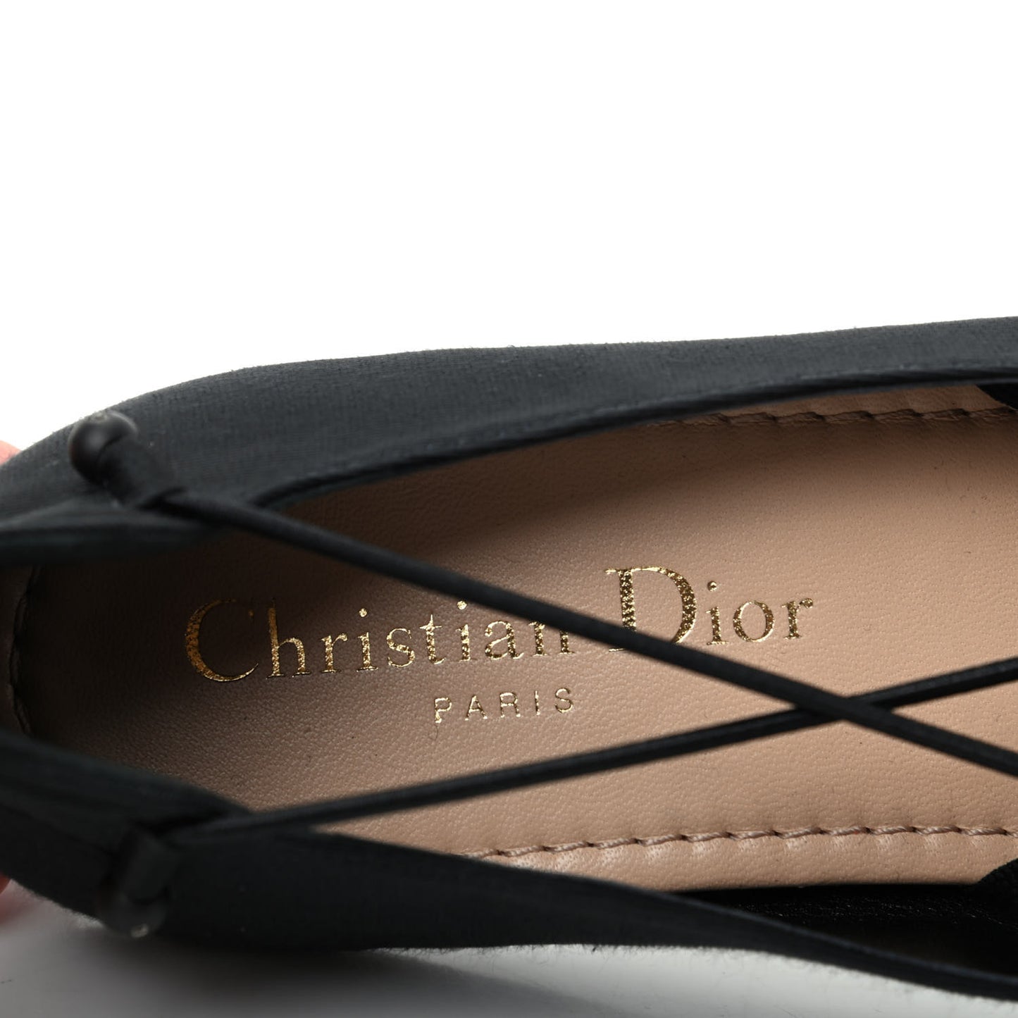 Grosgrain Ribbon Etoile Ballet Flats 37 Black